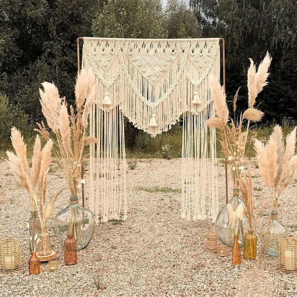 Large Macramé Wall hanging Curtain - Macrame Wall Art | Room Divider