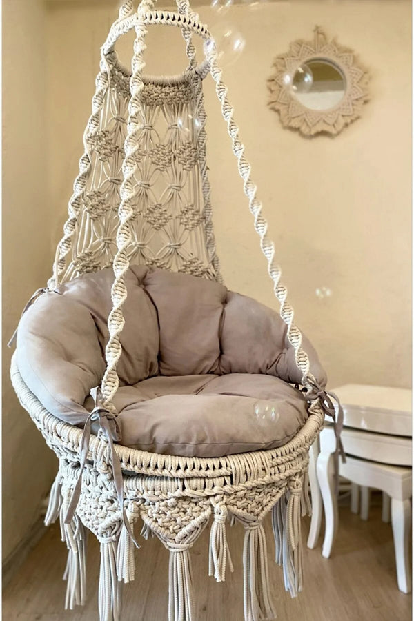 Macrame Swing - Macrame Hammock Chair | Macrame Swing Chair