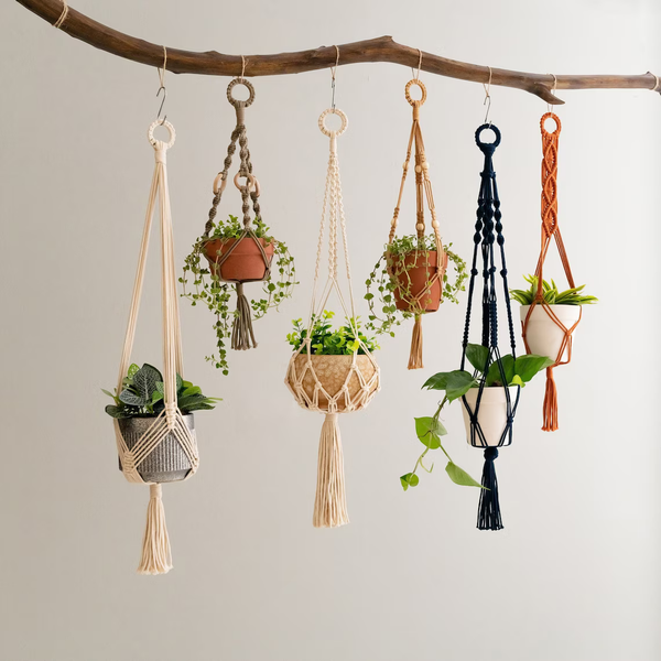 Macrame Plant Hanger - Hanging Planters