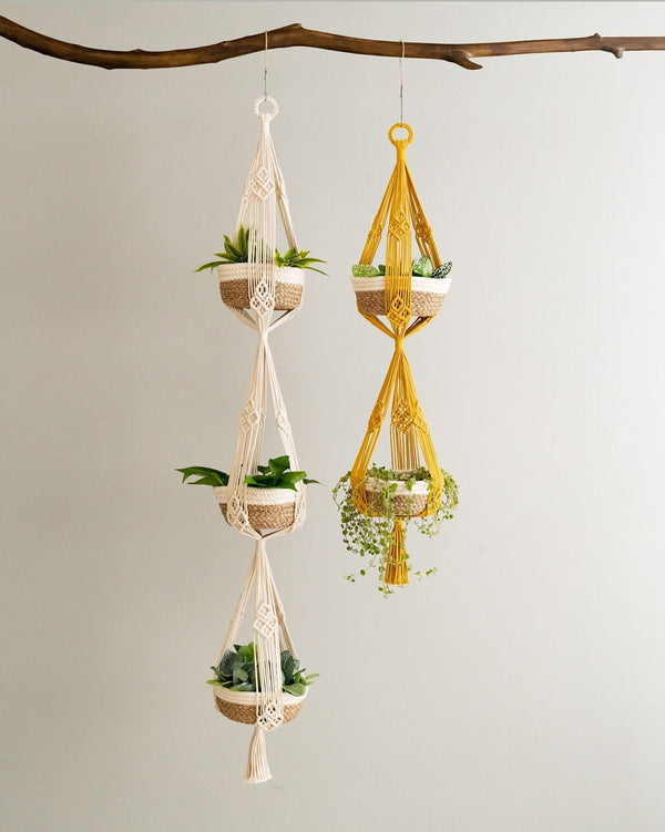 Macrame Plant Hanger - Tassel Pot Hanger