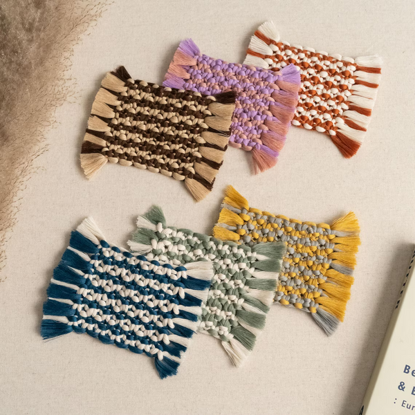 Macrame Fringe Coaster | Woven Coaster