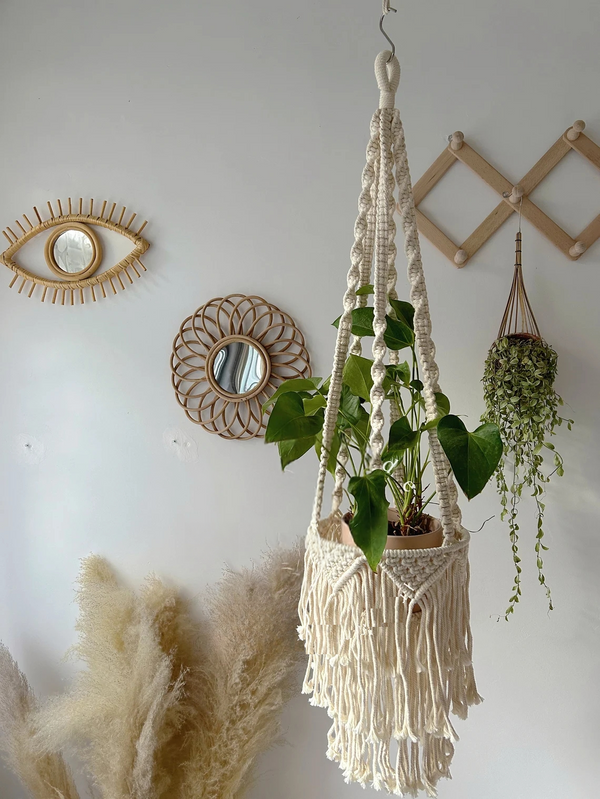 Macrame Plant Hanger - Plant Hanger Holder | Handmade Plant Pot Holder