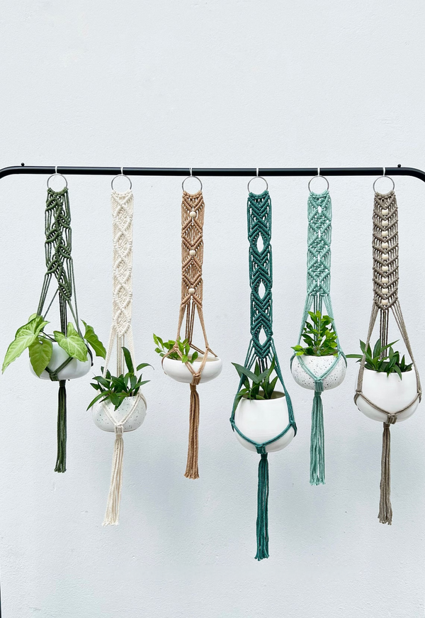 Macrame Plant Hanger - Plant Hanger With Tassel | Handmade Plant Pot Holder