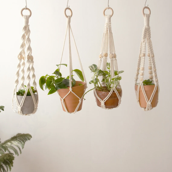 Macrame Plant Hanger - Hanging Planters w/o Tassel